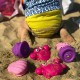 Set 7 animalute de baie Fara gauri Cu gentuta pentru transport Fara BPA Floating Sea Friends Playgro Pink New