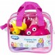 Set 7 animalute de baie Fara gauri Cu gentuta pentru transport Fara BPA Floating Sea Friends Playgro Pink New