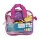 Set 7 animalute de baie Fara gauri Cu gentuta pentru transport Fara BPA Floating Sea Friends Playgro Pink New