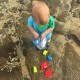 Set 7 animalute de baie Fara gauri Cu gentuta pentru transport Fara BPA Floating Sea Friends Playgro New Blue