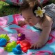 Set 7 animalute de baie Fara gauri Cu gentuta pentru transport Fara BPA Floating Sea Friends Playgro New Blue