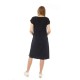 Qmini - Rochie pentru gravide si pentru alaptare L/XL Din in si poliester Confortabila si lejera Black