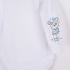 Set 4 piese: body cu maneca lunga salopeta fara maneci caciulita manusi Marime 56 Din bumbac 100% New Baby Teddy Bear