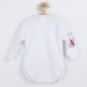 Set 4 piese: body cu maneca lunga salopeta fara maneci caciulita manusi Marime 56 Din bumbac 100% New Baby Foxy