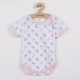 Set 3 piese pentru vara: pantaloni scurti body si bentita pentru cap Marime 62 Din bumbac 100% Perfect Summer Pink