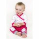 Body cu maneca lunga Marime 62 Din bumbac 100% New Baby Bow Raspberry
