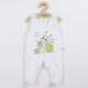 Set 4 piese: body cu maneca lunga salopeta fara maneci caciulita manusi Marime 56 Din bumbac 100% New Baby Snail