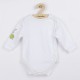 Set 4 piese: body cu maneca lunga salopeta fara maneci caciulita manusi Marime 56 Din bumbac 100% New Baby Snail