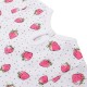 Set 2 piese: rochita pentru fetite bentita pentru cap Marime 86 Din bumbac 100% New Baby Strawberry