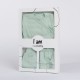 Set 3 piese: body cu maneca lunga pantalonasi cu botosei caciulita Marime 62 Din bumbac 100% New Baby I am Mint