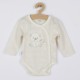 Set 4 piese: bluza body cu maneca lunga salopeta fara maneci caciulita Marime 56 Din bumbac 100% New Baby Sweet Bear Beige