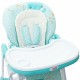 Scaun de masa reglabil in 7 pozitii pe inaltime Minty Fox Cu husa din piele ecologica Cu 2 roti Spatar reglabil in 3 pozitii Con
