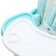 Scaun de masa reglabil in 7 pozitii pe inaltime Minty Fox Cu husa din piele ecologica Cu 2 roti Spatar reglabil in 3 pozitii Con