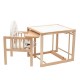 Scaun de masa 2 in 1 Din lemn Inaltime 93 cm Victory Natur New Baby