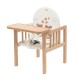Scaun de masa 2 in 1 Din lemn Inaltime 93 cm Victory Natur New Baby