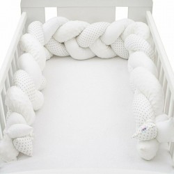 Protectie laterala pentru patut Tip Bumper impletit Din bumbac Din materiale certificate Oeko Tex Standard 100 New Baby Lungime 