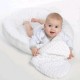 Set 3 piese Luxury Baby Nest cu doua fete Cu paturica si pernuta in forma de inima New Baby Minky Cranberries
