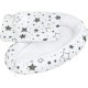 Set 3 piese Baby Nest Cu paturica si pernuta New Baby Grey stars