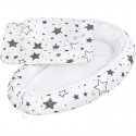 Set 3 piese Baby Nest Cu paturica si pernuta New Baby Grey stars
