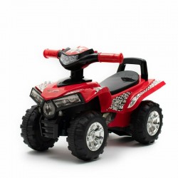 Masinuta ATV Cu lumini si muzica Fara pedale Baby Mix 60 x 38 x 42 cm Red