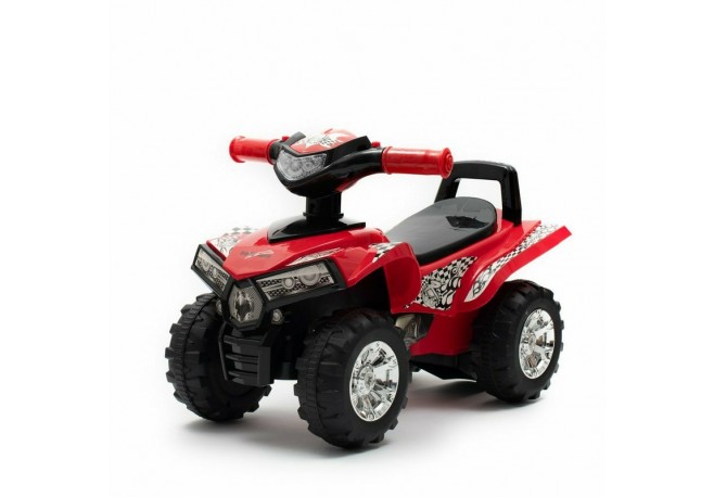 Masinuta ATV Cu lumini si muzica Fara pedale Baby Mix 60 x 38 x 42 cm Red