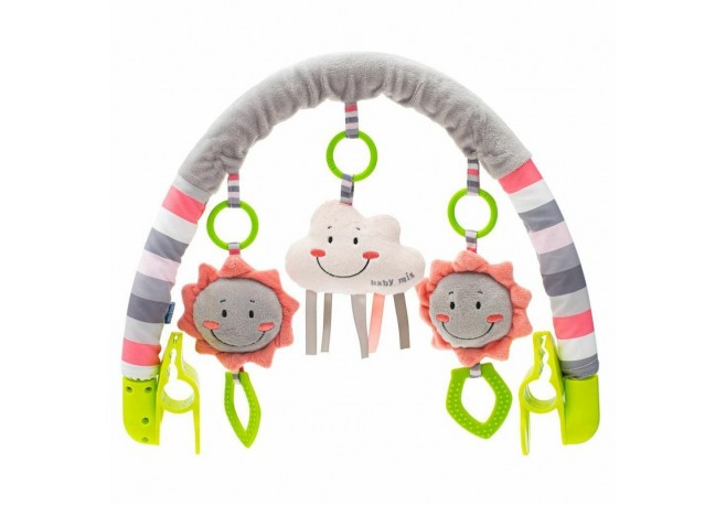 Arcada universala cu jucarii din plus Pentru landou Carucior Scaun de masa Patut Baby Mix Cloud