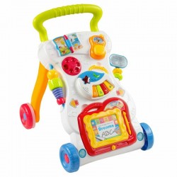 Antepremergator educational cu sunete si lumini Cu panou detasabil Cu mini pian Baby Mix