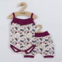 Set 2 piese pentru vara: pantaloni scurti body cu volanas Marime 56 Din bumbac 100% New Baby Little Girl