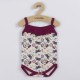 Set 2 piese pentru vara: pantaloni scurti body cu volanas Marime 56 Din bumbac 100% New Baby Little Girl