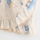 Set 2 piese: rochita pentru fetite cu fundita bentita pentru cap Marime 74 Din bumbac 100% New Baby Fairy