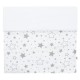 Paturica cu doua fete Dimensiune mare 80x102 cm Din materiale certificate Oeko Tex Standard 100 New Baby Waffle white stars
