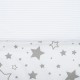 Paturica cu doua fete Dimensiune mare 80x102 cm Din materiale certificate Oeko Tex Standard 100 New Baby Waffle white stars