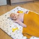 Paturica cu doua fete Dimensiune mare 80x102 cm Din materiale certificate Oeko Tex Standard 100 New Baby Waffle white stars