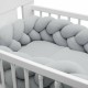 Protectie laterala pentru patut Tip Bumper impletit Din muselina Din materiale certificate Oeko Tex Standard 100 New Baby Lungim