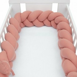 Protectie laterala pentru patut Tip Bumper impletit Din muselina Din materiale certificate Oeko Tex Standard 100 New Baby Lungim