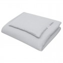 Lenjerie patut 2 piese Din Muselina Cu perna si pilota 100x70 cm Din materiale certificate Oeko Tex Standard 100 New Baby Light 