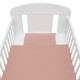 Lenjerie patut 2 piese Din Muselina Cu perna si pilota 100x70 cm Din materiale certificate Oeko Tex Standard 100 New Baby Pink
