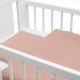 Lenjerie patut 2 piese Din Muselina Cu perna si pilota 100x70 cm Din materiale certificate Oeko Tex Standard 100 New Baby Pink