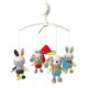 Carusel muzical pentru patut Cu 5 jucarii din plus Rabbits and Dogs Baby Mix