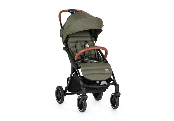 Petite&Mars - Carucior sport Cross Autopliabil 6 luni+ Bara detasabila Pliabil cu o mana SPF 40 Sustine pana la 22 kg Verde