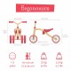 Tricicleta usoara RideOn Quadie Cu sa reglabila Cu mic compartiment in sa 2.6 Kg Pentru 1 - 3 ani Chillafish Peach