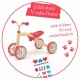 Tricicleta usoara RideOn Quadie Cu sa reglabila Cu mic compartiment in sa 2.6 Kg Pentru 1 - 3 ani Chillafish Peach