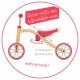 Tricicleta usoara RideOn Quadie Cu sa reglabila Cu mic compartiment in sa 2.6 Kg Pentru 1 - 3 ani Chillafish Peach