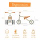 Tricicleta usoara RideOn Quadie Cu sa reglabila Cu mic compartiment in sa 2.6 Kg Pentru 1 - 3 ani Chillafish Grey
