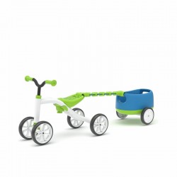 Tricicleta usoara RideOn Quadie cu remorca Cu sa reglabila Cu mic compartiment in sa 3.8 Kg Pentru 1 - 3 ani Chillafish Lime