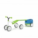 Tricicleta usoara RideOn Quadie cu remorca Cu sa reglabila Cu mic compartiment in sa 3.8 Kg Pentru 1 - 3 ani Chillafish Lime