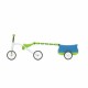 Tricicleta usoara RideOn Quadie cu remorca Cu sa reglabila Cu mic compartiment in sa 3.8 Kg Pentru 1 - 3 ani Chillafish Lime