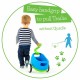 Tricicleta usoara RideOn Quadie cu remorca Cu sa reglabila Cu mic compartiment in sa 3.8 Kg Pentru 1 - 3 ani Chillafish Lime