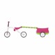 Tricicleta usoara RideOn Quadie cu remorca Cu sa reglabila Cu mic compartiment in sa 3.8 Kg Pentru 1 - 3 ani Chillafish Pink