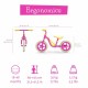 Bicicleta de echilibru usoara Charlie Cu ghidon si sa reglabile Greutate 2.5 Kg Cu roti din spuma EVA 10 inch Pentru 18 luni - 4